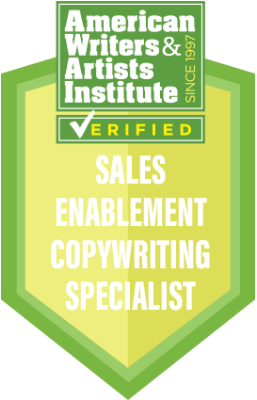 Certified B2B sales enablement copywriter